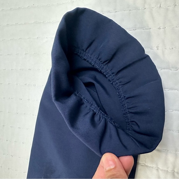 Draper James  Navy Long Sleeve Lindsay Shift Mini Dress - Picture 15 of 16